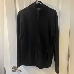 Mens zip up wool sweater size L